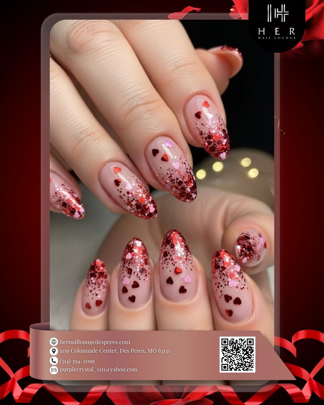 Valentines Nail Highlights